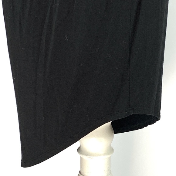 Liz Lange Maternity Black Amazing Knit 3/4 Sleeve Midi Dress size Medium - Picture 10 of 15